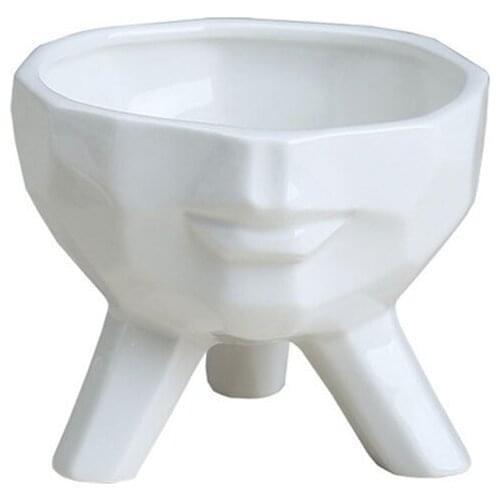 Creative White Porcelain Flowerpot Household Vase Balcony Decor Breathable Flower Pot Home Garden Decor