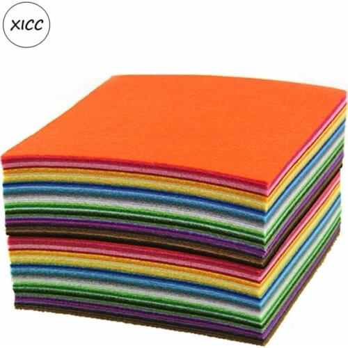 XICC 1mm Handmade Non Woven Felt Fabric Flowers DIY Craft Colorful Toy Dolls Polyester Needle Sewing Material Home Decoration