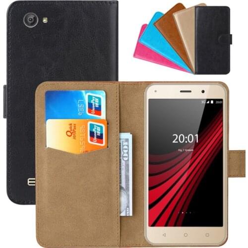 Luxury Wallet Case For Ergo B506 Intro PU Leather Retro Flip Cover Magnetic Fashion Cases Strap