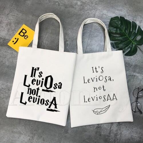 Leviosa Shopping Bag Bolsas De Tela Grocery Shopper Shopping Jute Bag Cotton Bag Jute Sacola Reciclaje