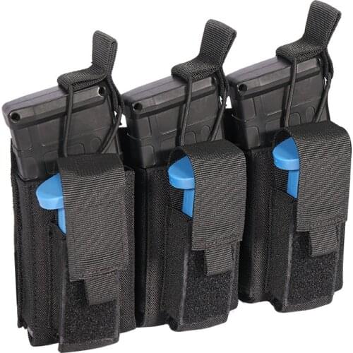 Tactics MOLLE system Triple magazine Nylon 1000D Wear-resistant Military fan accessories Camouflage Tactical Pack