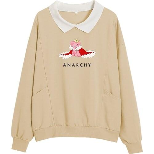 90s Aesthetic Cute Pig Hoodie Cotton Oversized Harajuku Sweatshirts for Teen Girls Jogging for Petite Women Sweet Pullovers Tops