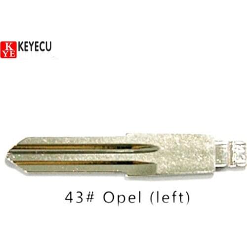 KEYECU 10pcs/lot KEYDIY Universal Remotes Flip Blade 43# Left , HU46 for Opel, for Chevrolet,for Holden