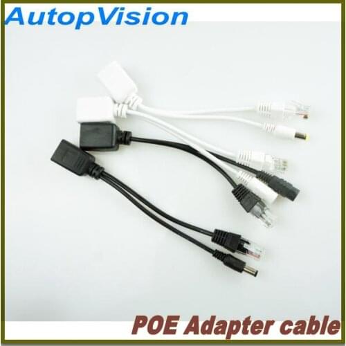 10Pair POE Splitter POE Injector POE Switch Cable CCTV Adapter 12V 5.5*2.1mm Standard Interface CCTV Accessories