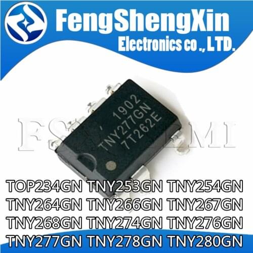 10PCS TNY253GN SOP-8 TNY253 SOP TNY253G SOP8 253GN SMD Energy Efficient, Low Power Off-line Switchers