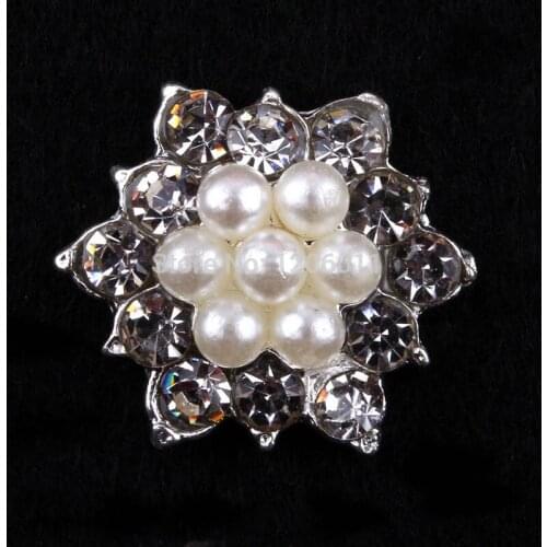 2014 new arrival Flower shape diy hair accessories 17mm Alloy Buttons Decoration Accessory 30pcs/lot Freeshipping