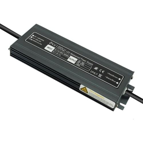 Free Shipping Led Driver Transformer Power Supply Adapter AC90-250V to DC12V/24V 100W Waterproof Electronic outdoor IP67