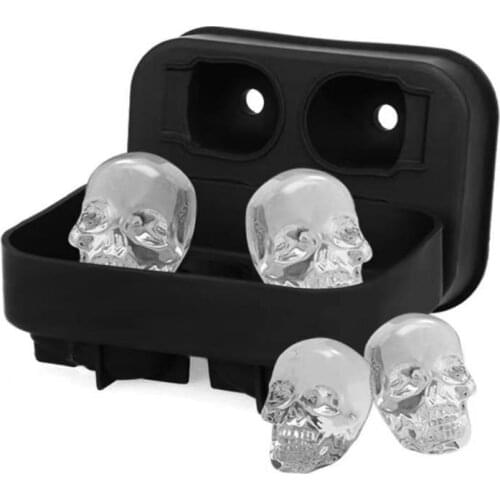 Skulls Magnum Silicone Mold Ice Cube Tray Silicones Easy-Release Ice Cube Maker Mould Forms For Ice Silicone Glacon Molds DIY