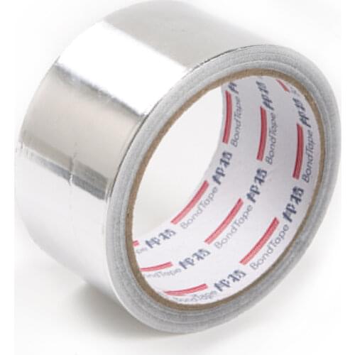 Fixmee 48mm X 20m Aluminum Foil Heat Shield Tape Adhesive Temporary Exhaust Pipe Ducts Repairs Duct Tape High Temp Resistant