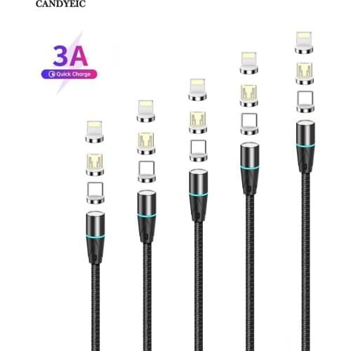 CANDYEIC Magnetic cable for Xiaomi Mi 11X Pro Charging Data cord type c