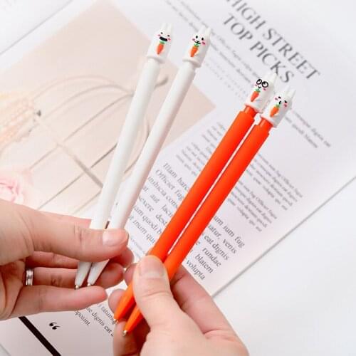 Stationery w16 Office w42 Carrot Rabbit Writing p05 For Kid w19n Creative School Student Supply Mechanical Pencil