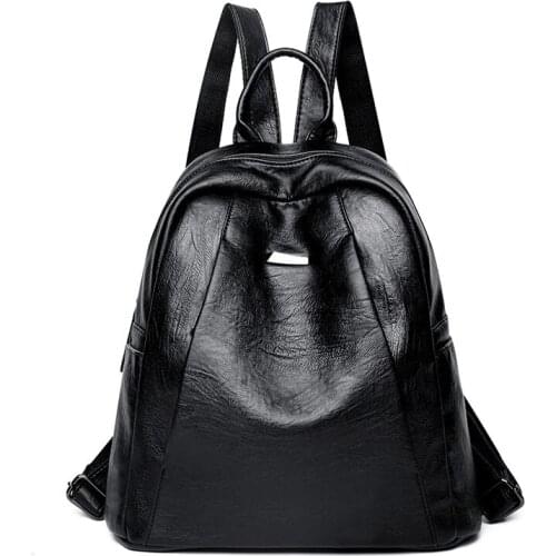 Fashion Women Backpack Female High Quality PU Leather Female School Bags for Girls Backpacks Women Bag Pack Mochila Escolar