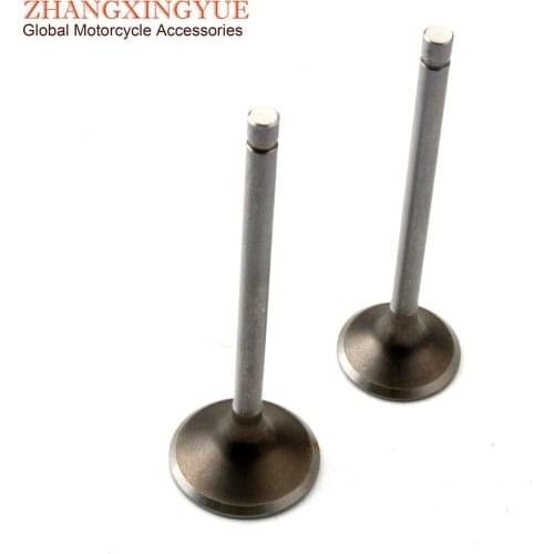 Motorcycle 2PC Intake And Exhaust Valves For Suzuki GN125 GS125 DR125 GN GS DR 125cc 4-Stroke Engine