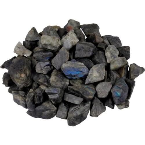 TUMBEELLUWA 1lb (460g) Natural Labradorite Raw Rough Stone for Cabbing,Tumbling,Cutting,Lapidary,Polishing,Reiki Healing