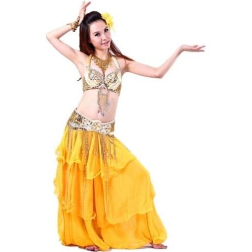 New style belly dance costume wear Bra+Belt 2pcs/set indian clothes Egypt style bellydance dancer 5 color 36233112482