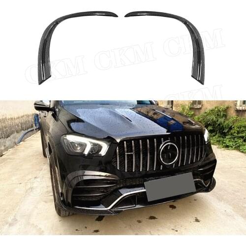 Dry Carbon Fiber Front anards Splitters Rear Bumper Fins for Mercedes Benz GLE Class W167 GLE53 AMG SUV 2020 UP Auto Car Styling