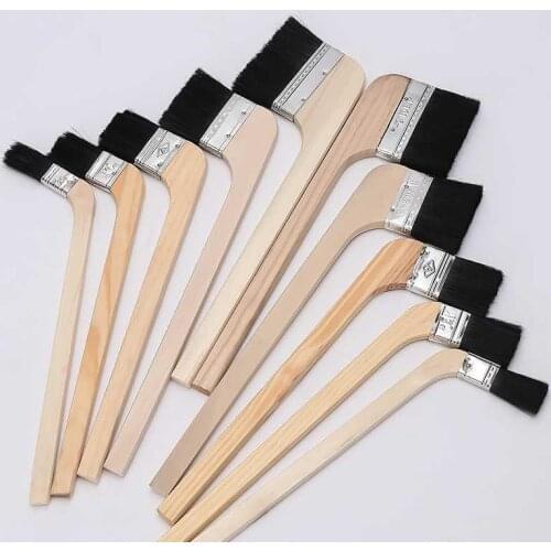 Multifunctional boar bristle brush Barbecue BBQ oil acrylic paint brushes Chalk wax chip dust remover Home hand cleaning tool