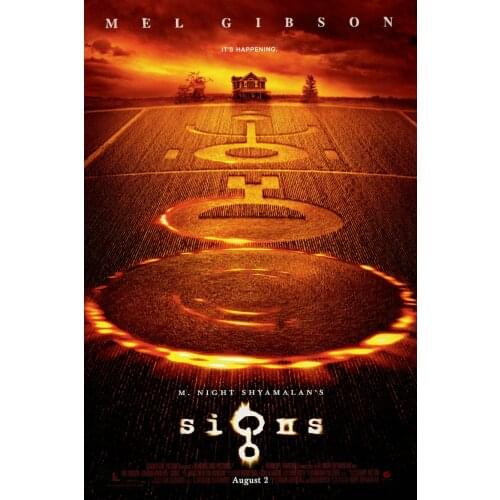NEW SIGNS M.NIGHT SHYAMALAN MOVIE Art Film Print Silk Poster Home Wall Decor 24x36inch