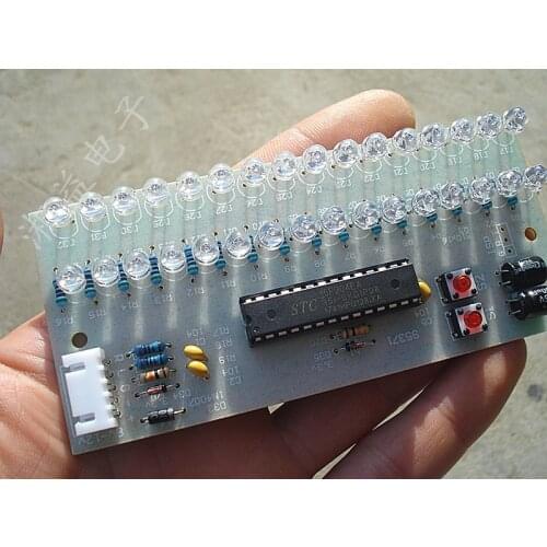 LED Light Music Sound Spectrum Dynamic Display Volume Level Indicator Display Dual Channel Dual 16 Light