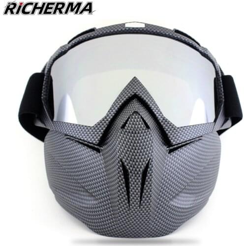 Richerma Motocross Glasses Full Face Protective Anti-Dust Windproof Ski Goggles Eyes Protection Dirt Bike Safety Glasses