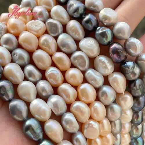 10-11mm Freshwater Pearl Irregular Shape Loose Beads Natural Stone Beads For Jewelry Making DIY Necklace Bracelat Strand 15"
