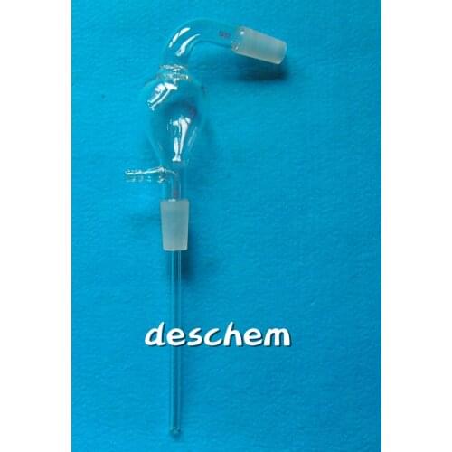 100ml,24/40,Glass Steam Distillation Head,Pear Shape Sloping,Chemistry Labware