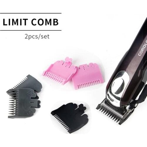 2Pcs 1.5mm 3mm Professional Cutting Guide Comb Hair Clipper Cutting Limit Comb