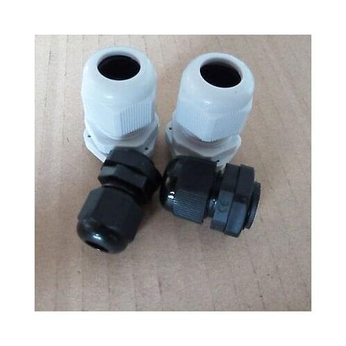 50x M22 x 1.5mm Black/white Waterproof Connector Gland Dia. 10~14mm Cable