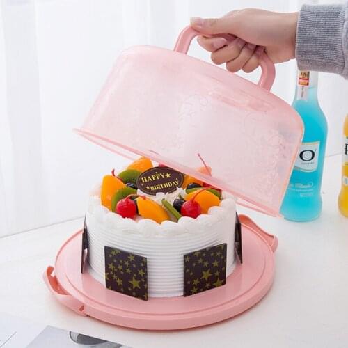 8 In Portable Cake Box Baking Box Household Baking Tool Birthday Cake s Storage Box Food Storage