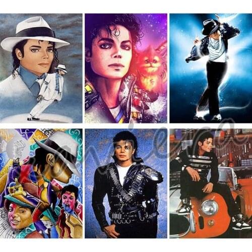 Xaviera 5D Diy Diamond Painting Michael Jackson Portrait Diamond Embroidery Mosaic Cross Stitch Rhinestone Picture Handmade Gift
