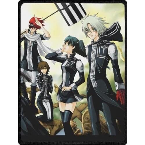 D.Gray-man Pattern Velvet Throw Blanket Customized Soft Plush Blankets Winter Warm Bed Sofa Blanket