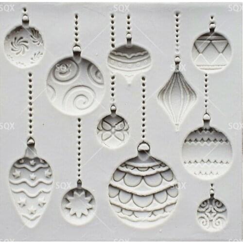 DIY Christmas Gift Balloon Fondant Silicone Cake Mold Cupcake Chocolate Molds 3D Christmas Fondant Cake Decorating Tools SQ1662