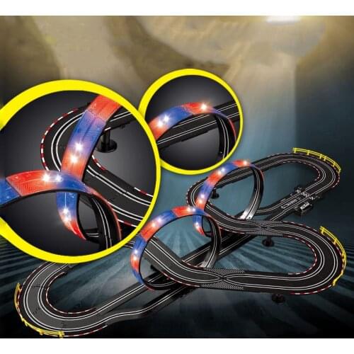 Double Large Competition 1:43 Electric Track DIY Assembled Parent-Child Interactive Remote Control Hand Shake Racing Orbit Car