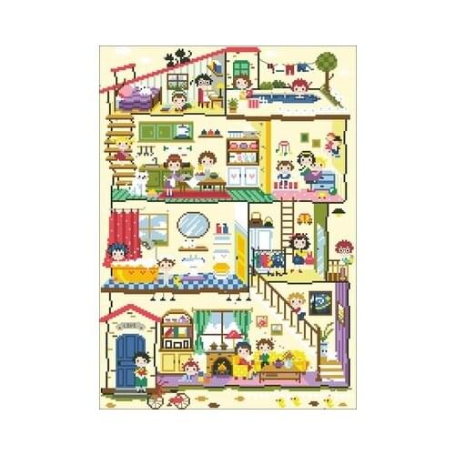 -kit 118040-14CT Counted Cross Stitch 11CT 14CT 18CT Cross Stitch Kits Embroidery Needlework Sets