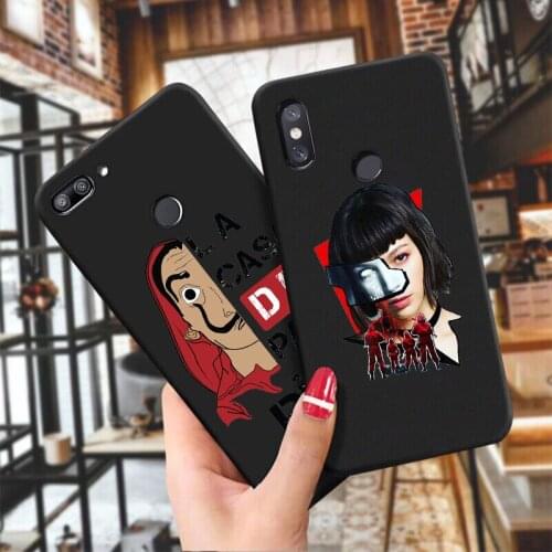 Spain TV Money Heist House Paper black TPU Soft Phone case for XIAOMiNote10 Mi5X Mi6X Mi A2Lite Mi A3 Mi8 Mi9 Mi8t Mi10