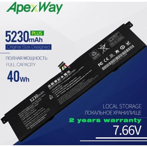 Golooloo 7.6V 5230mAh New Laptop Battery R13B01W R13B02W For Xiaomi Mi Air 13.3" Series Tablet PC 40WH