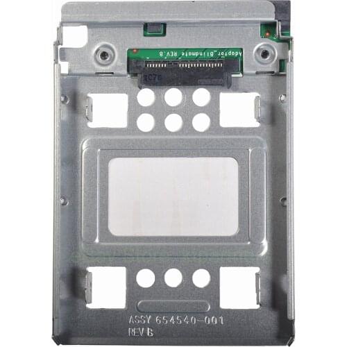 Original 654540-001 HP 2.5" SSD to 3.5" SATA Adapter Tray SAS HDD Bracket Bay