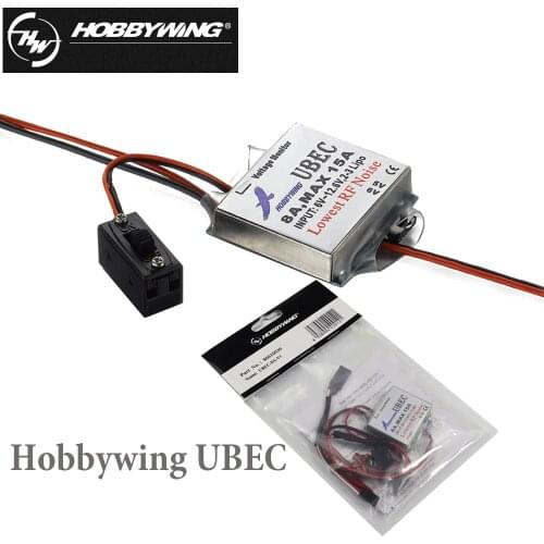 Original Hobbywing 5V-6V Switchable RC 8A UBEC Max 15A Lowest RF Noise BEC Voltage Regulator Mdoule For Drone Quadcopter Toys