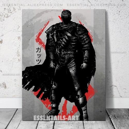Guts Berserk Anime Poster Canvas Wall Art Painting Decor Pictures Bedroom Study Living Room Home Decoration Prints