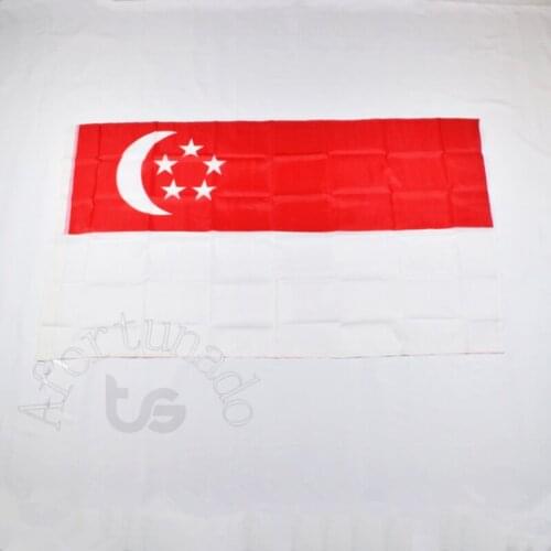 Singapore Singaporean 90*150cm flag Banner 3x5 Foot National flag for meet,Parade,party.Hanging,decoration