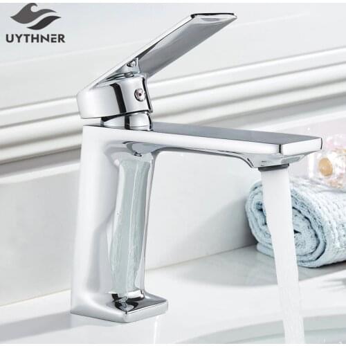 Black Basin Faucet Bathroom Sink Faucet Chrome Faucet Basin Taps Deck Vintage Wash Hot Cold Water Mixer Tap Crane Bath Faucet