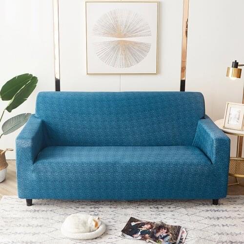 Solid Color Stretch Sofa Cover Elastic Corner Couch Covers for Living Room Chair Protector Slipcover Home Decor 1/2/3/4 Seater