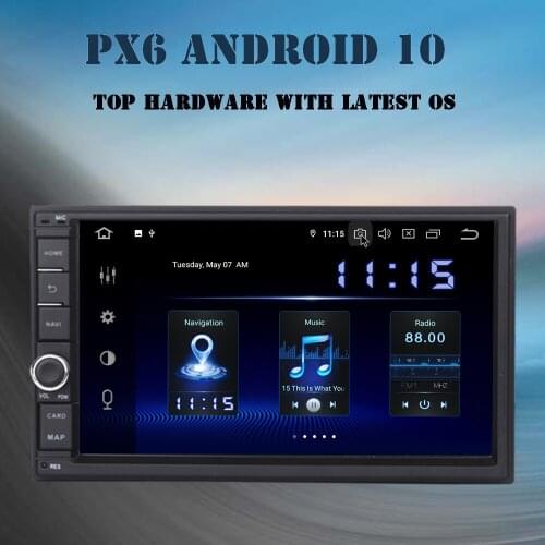 For Nissan Honda Hyundai Ford Car 2 din Universal Radio Android 10.0 Head Unit Multimedia Player DSP 4GB+64GB TDA78750 Bluetooth
