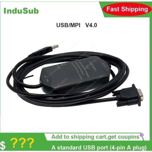 USB/MPI+ V4.0 Cable USB to RS485 isolated adapter S7-200/300/400 PLC FAST DELIVERY