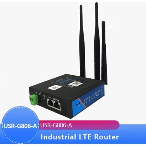 USR-G806-A North American Version Industrial LTE Routers High-Speed Access Network supports 2G/3G/4G Supports 802.11 b/g/n WLAN