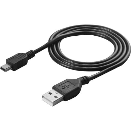 High-Speed 80cm USB 2.0 Male A To Mini B 5-pin Charging Cable For Digital Cameras Hot-swappable USB Data Charger Cable Black