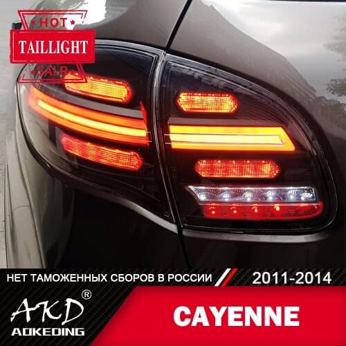 Tail Lamp For Car Porsche Cayenne 2011-2014 Cayenne LED Tail Lights Fog Lights Day Running Light DRL Tuning Cars Accessories