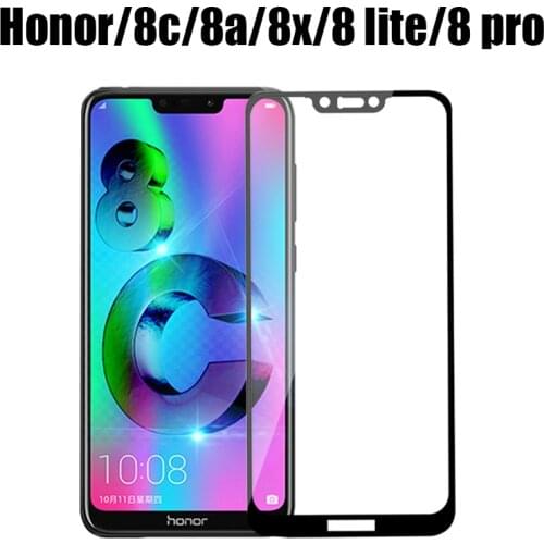 Protective Glass Honor 8c 8 Lite Screen Protector for Huawei 8x 8a 8 Pro 8lite X8 C8 Tempered Glass Huawei Honor 8 Light Glass