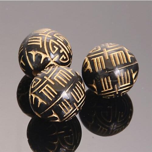 30 Pcs 18 MM Fluted Corrugated Stripe Acrylic Antique Design Spacer Beads For Women Diy Bracelet Bangle Jewelry Making