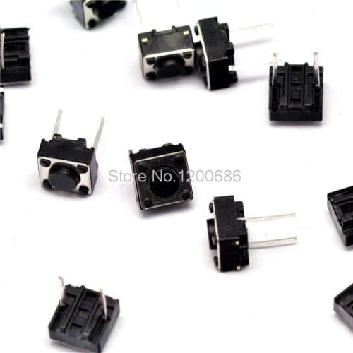 6 * 6 * 4.3MM touch switch pin middle of the two feet Jog / button switch